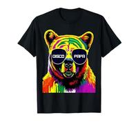 Disco Daddy Fun Disco Bear Graphic - Fathers Day Music Gift T-Shirt