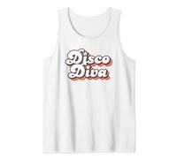 Disco Diva Roller Disco Outfit Retro 70s Costume For Women Tank Top