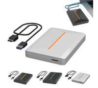 Disco Duro Externo 2tb,High-Speed Compact External Hard Drive,Slim Portable Drive For Usb 3.0 / Usb 3.1,2 Terabyte External Hard Drive Plug-And-Play (white)