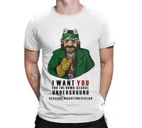 Disco Elysium Revachol RPG Tshirt Recruitment Crewneck Cotton Men Shirts Round Collar Clothing Shirt White
