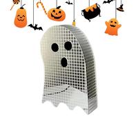 Disco Ghost Decor - Halloween Acrylic Disco Glitter Ghost Table Statue - Table Centerpieces for Entryway Haunted Houses Counter Bedroom Photoshoot Christmas Photo Booth
