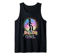Disco Girl - Retro 70's Seventies Themed Disco Ball Tank Top