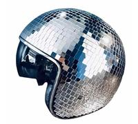Disco Glitter Ball Helmets, Disco Ball Hats, Glitter Ball Helmets Glitter Glass Disco Helmets Disco Ball Helmet with Retractable Visor Disco Helmet Glitter Glass Disco Ball Hat