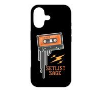 Disco Hits Setlist Sage Melting Cassette Case for iPhone 17