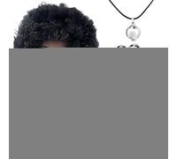 Disco Jewelry for Women 70s | 5 Bling 70s Disco Costume Set Rapper Costume | Ball Accessories Sunglasses, Bracelet, Afro Wig, Earrings, Necklace