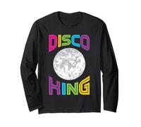 Disco King 70's Seventies Men Boys Nostalgia Costume Long Sleeve T-Shirt