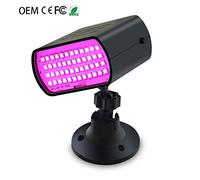 Disco Light, 48 LED Full Color Strobe Lights Flashing Sound Control Stage Lights Suitable for DJ Bar KTV Indoor Wedding Party LYLZZ (Color : Color)