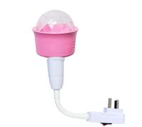 Disco Light Bulb Plug in Disco Ball Light Disco Lights for Parties Party Lights Indoor Disco Flashing Lights Rotating Disco Ball Lights Magic Ball LED for Party Decorations (Pink+UK Plug)