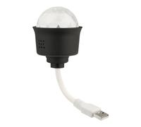 Disco Light Bulb USB Disco Ball Light Disco Lights for Parties Party Lights Indoor Disco Flashing Lights Rotating Disco Ball Lights Magic Ball LED for Party Decorations (Black Diamond-USB(2PCS))