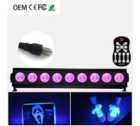 Disco Light, LED 9/12/9W/12W With Remote Control UV Strip Light Violet Wall Washer Stage Light for KTV DJ Bar Halloween Christmas Decoration LYLZZ (Color : 9-Us)