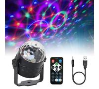 Disco Light Party Light Disco Light 360° Rotating DJ Light with Remote Control 7 Colours RGB Disco Light USB Disco Ball Light Party Lights Disco Light for Christmas Party Bar Wedding