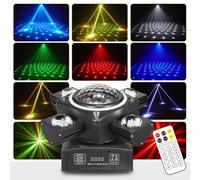 Disco Light Party Light, Moving Head XJG-102, LED RGB DJ Projector Music Controlled DJ Disco Lights, DMX Effect Spotlight, for KTV Family Reunion Wedding Birthday Halloween