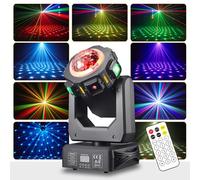 Disco Light Party Light, Moving Head- ZS101, LED RGB DJ Projector Music Controlled DJ Disco Lights, DMX Effect Spotlight, for KTV Family Reunion Wedding Birthday Halloween