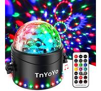 Disco Lights, 30LED Disco Ball with Remote, Timer and 7 RGB Colors, Sound Activated Disco Ball Lights, 360° Rotating Disco Lights for Parties, Birthday, Christmas, Bar, Car, Kids, Home