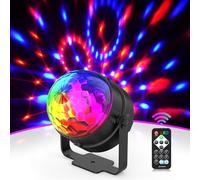 Disco Lights, 360°Rotation Sound Activated Disco Ball Lights with Remote Control, Party Light for Halloween Xmas Birthday Disco Parties Lighting, Dance Party Home Party