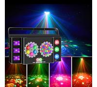 Disco Lights for Big Parties,Stage Lights,UV LED Strobe Lights for Wedding,Event,bar,DJ,Halloween,Christmas,Birthday, Sound Activated, Remote, DMX 512,Disco Ball Lights