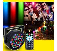 Disco Lights, LED 36 Par Light Remote Sound Control Dye Background Projection Suitable for Disco KTV Bar Christmas MXCZZ