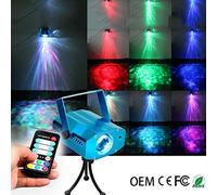 Disco Lights, LED Remote Control 7 Color Water Pattern Flame Light Dynamic Ocean Water Ripple Effect Light For Disco KTV Bar MXCZZ