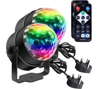 Disco Lights, Mini Disco Ball LED Party Lamp Music Controlled Disco DJ 360° Rotating Ball Lights 3W RGB Stage Lights with Remote Control