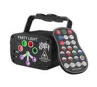 Disco Lights RGB Mini DJ Disco Laser Light Projector USB Rechargeable LED UV Sound Strobe Stage Effect Wedding Xmas Holiday Party Lamp For DJ Club Brithday KTV Festival Home(USB Recharge,8 Hole 128 Pa