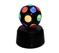 Disco Luminous Ball, 360° Rotating Colorful Flashing Table Lamp with Disco Party for Birthday, Christmas, Halloween, Bar, Karaoke, Club, Indoor/Outdoor, Ball Stage