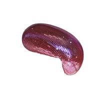 Disco Mirror Ball Melted Wall Art Home Decor Table Sculpture Interior Furniture Drip Vintage Sparkle(Pink)