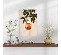 Disco Oranges Poster, Wall Art, Fruit Market Canvas, Retro Kitchen Wall Art, Kitchen Decor Colorful Fruit Paintings for Modern Dining Room