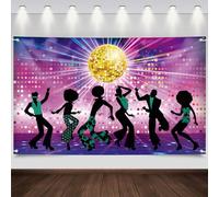 Disco Party Supplies Decor, Large Disco Party Photography 70s 80s 90s Let's Rock The Retro Festival Disco Dance Party Backdrop Retro Disco Fever Hippie Neon Night Vintage Photo Studio Backgrounds