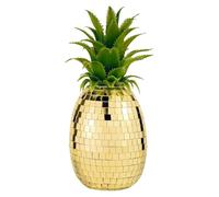 Disco Pineapple Reflective Gold Party Table Bar Wedding Decoration Design Dinosaur Christmas Ornament Set (Gold, 23X10.5cm)