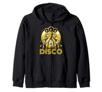 Disco Queen 70's 80's Retro Vintage Costume Disco Zip Hoodie