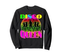 Disco Queen - 70's Disco Vintage Retro Seventies Costume Sweatshirt