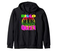 Disco Queen - 70's Disco Vintage Retro Seventies Costume Zip Hoodie