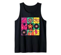 Disco Queen 80's Retro Vintage Dancing Costume Women Girls Tank Top