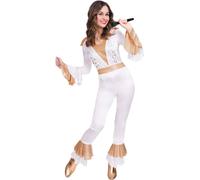 amscan (PKT) (9905715) Adult Ladies Disco Queen Costume One Piece (Medium)