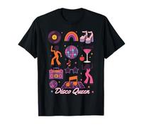 Disco Queen Party Women Girls Funk Music Disco Dancing Retro T-Shirt