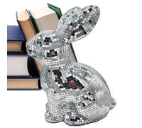 Disco Rabbit Ball - Decorative Glitter Disco Ball Mirror | Reflective Rabbit Animal Ornament | Party Decoration Discó Easter Party Home Event Wall