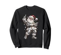 Disco Santa Christmas Party Retro Holiday Fun Office Sweatshirt