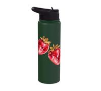 Disco Strawberry Berry Aesthetic Retro Fruit Sweets Berries Stainless Steel Insulated Water Bottle