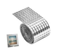 Disco Tiles - 5mm X 5mm Self-Adhesive Square Glass Tapes Stickers, Disco Sticker Sheet | for Kitchen Home Living Room Wall Party Decor Craft Project