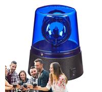 Disco Warning Light - 360 Rotating LED, Battery Operated Ambient Light, Safe Party Decoration | Club Birthday Party Equipment, Stylish Role Play Theme Selection for Event Disco