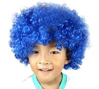 Disco Wig Afro Clown Masquerade Hair for Football Fan Kids Party Carnival Costume (A, One Size)