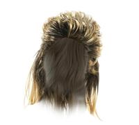 Ｚｉａｌｏｆｉ Disco Wig, Costume Wig, 70s And 80s Wig, Punk Rocker Character Costume Wig for Family, yellow B
