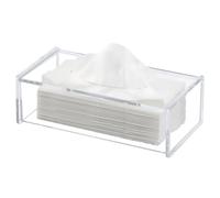 Discoball Acrylic Tissue Box Cover, Rectangle Facial Tissue Box, Clear Tissue Holder, Napkin Dispenser for Home Office Car (Rectangular)