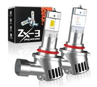 Discoball Headlight Bulb, 9005 Led Headlight Bulbs 80W 12000LM 6500K Cool White for Car Headlights - Wireless Plug and Play Mini Size with High-Efficiency Turbo Fan, IP68 Waterproof (2Pcs)