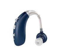 Discoball Rechargeable Sound Enhance Device, Digital Noise Cancelling, Adjustable Voice Ear Sound for Seniors & Adults (Blue)