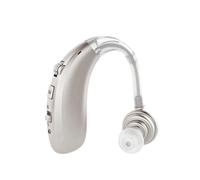 Discoball Rechargeable Sound Enhance Device, Digital Noise Cancelling, Adjustable Voice Ear Sound for Seniors & Adults (Silver)