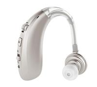Discoball Rechargeable Sound Enhance Device, Digital Noise Cancelling Headphone, Adjustable Voice Enhance Earphones for Seniors & Adults (Silver,without Bluetooth Function)