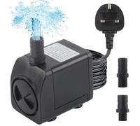 Discoball Submersible Water Pump 21W 260GPH 1000L/H Ultra-Quiet Mini Fountain Water Pump with 2 Nozzles Replacement Pump for Pet Fountain Aquarium Fish Tank Pool Garden Features Statuary Hydroponics