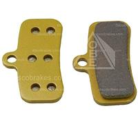 DiscoBrakes Sintered Pads Compatible with TRP Slate T4, G-Spec Trail SL, Quadiem, 4-Piston / 4-Pot Disc Brake Systems, Long Life Compound