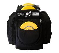 Discology Disc Golf OG V2 Grey & Black Disc Golf Bag,26+ Disc Capacity,Premium Disc Golf Backpack Bag,Tough, Durable Design,2 Large Side Compartments,Two Patches Included,Flag Patch Not Included